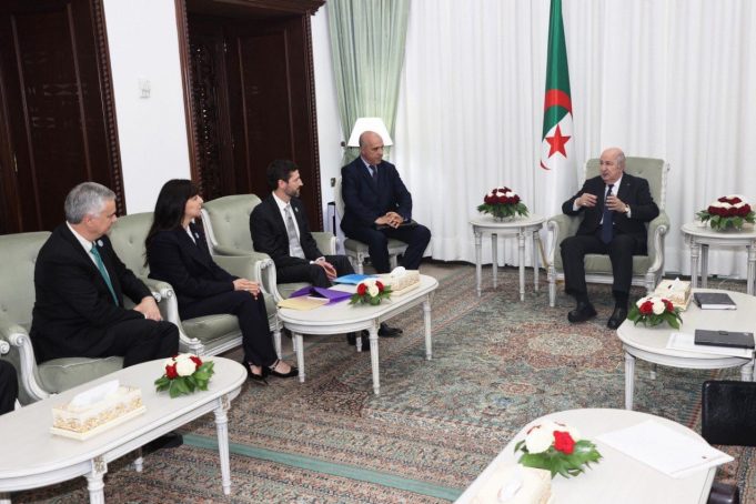 Une délégation de la compagnie américaine Chevron reçue par le président de la République