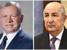 Le président de la République s’entretient par téléphone avec le roi de Jordanie