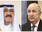 Le président Tebboune s’entretient par téléphone avec l’Emir du Koweït
