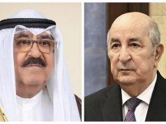Le président Tebboune s’entretient par téléphone avec l’Emir du Koweït