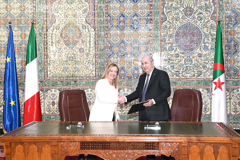 Algérie-Italie : Le président Tebboune reçoit un appel téléphonique de Meloni