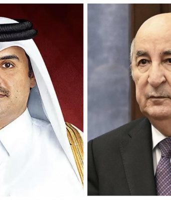 Le président de la République s’entretient par téléphone avec l’Emir du Qatar