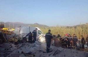 Tizi-Ouzou : 10 morts et 10 blessés dans un carambolage à Tadmait